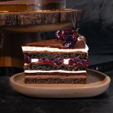 Valrhona® Black Forest Chocolate Chiffonge® (Slice)