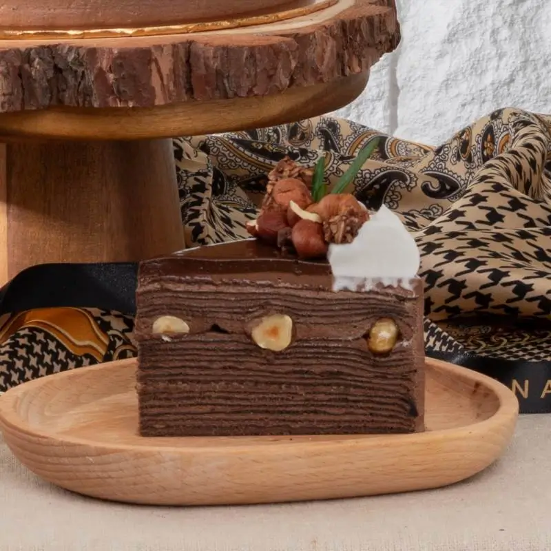 Callebaut® Hazelnut Dark Chocolate Yogurt Crêpe - Image 5