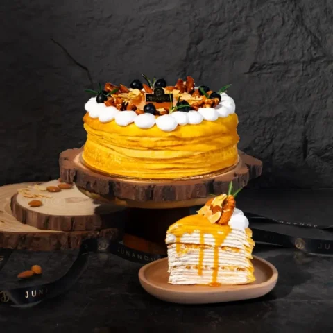 Salted ZERO Caramel Almond Vanilla Crêpe