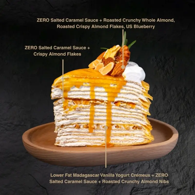 Salted ZERO Caramel Almond Vanilla Crêpe - Image 6