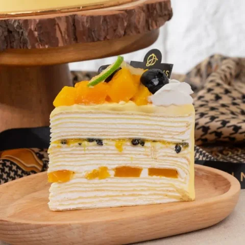 Alphonso Mango Passion Yogurt Crêpe (Slice)