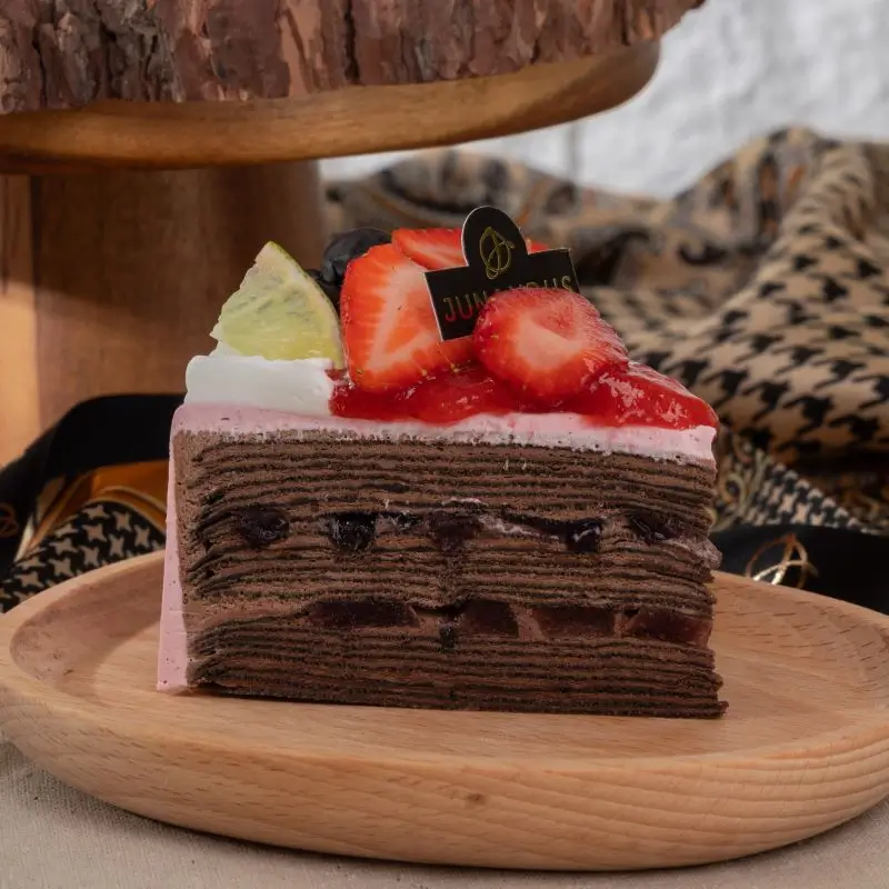 Antioxidant Berries Chocolate Yogurt Crêpe (Slice)