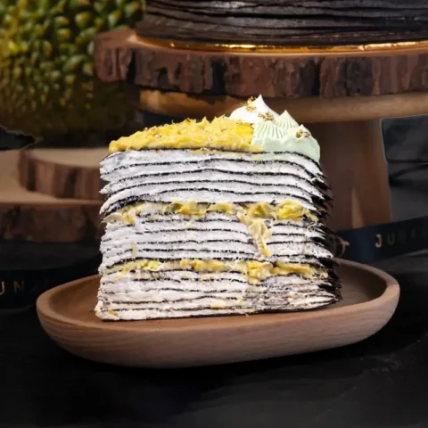 24K Musang King Durian Crêpe (Slice)