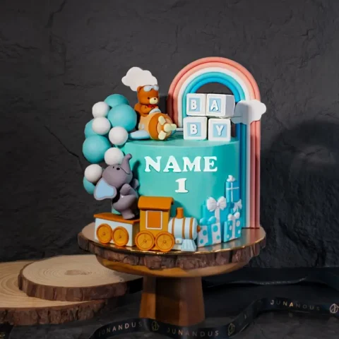Teddy Bear Boy Theme Cake