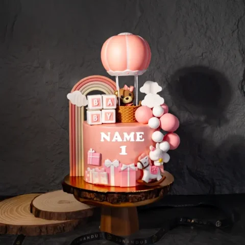 Teddy Bear Girl Theme Cake