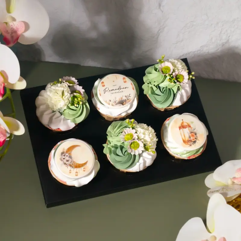 Eid Wishes Cupcakes (6 pcs) - Image 2