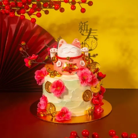 Lucky Cat Theme Cake
