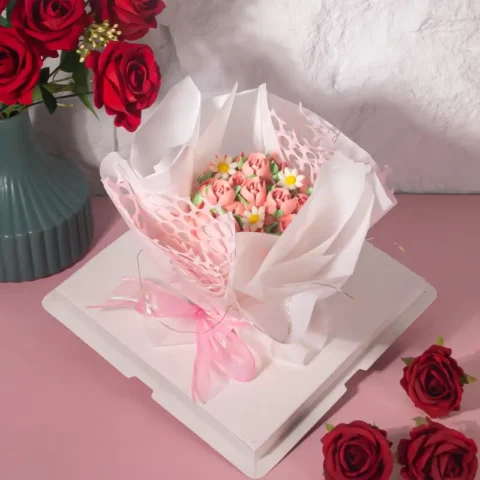 Buttercream Flower Theme Cake