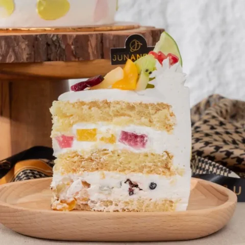 Rainbow Fruit Chantilly Chiffonge® Cake (Slice)