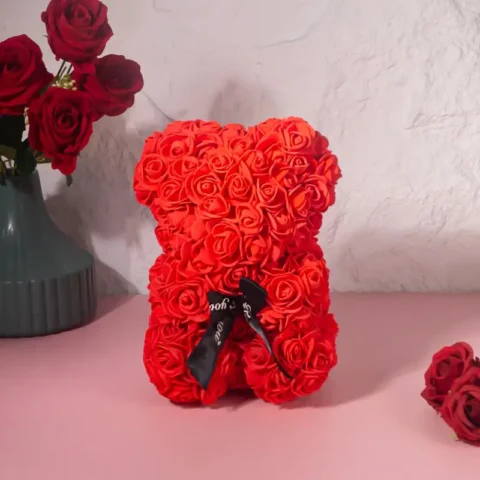 Red Rose Teddy (Artificial Flower)