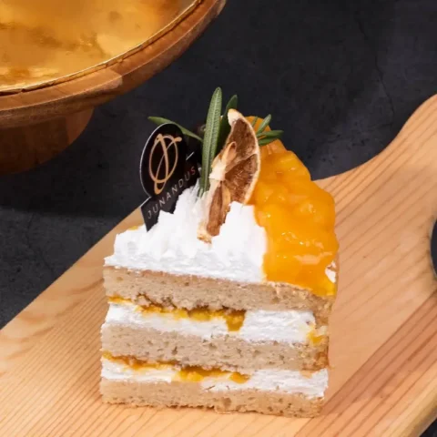 Mango Passion Vegan Cake (Slice)