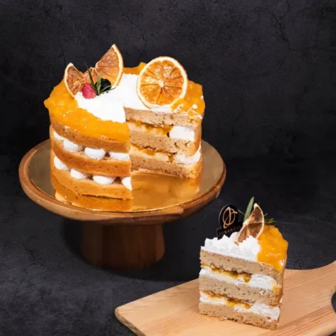 Mango Passion Vegan Naked Cake