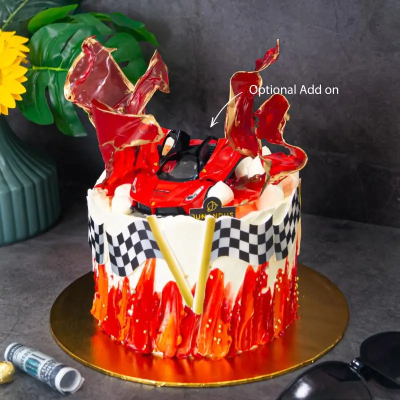 F1 Flame Theme Cake