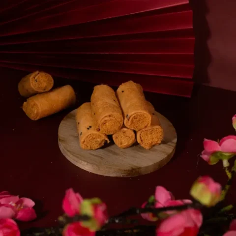Chicken Floss Egg Roll
