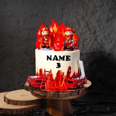 Firefighter Theme Cake
